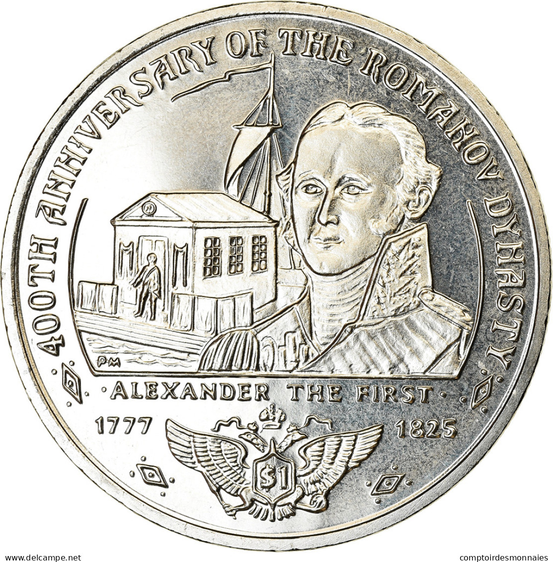 Monnaie, BRITISH VIRGIN ISLANDS, Dollar, 2013, Franklin Mint, Dynastie Romanov - British Virgin Islands