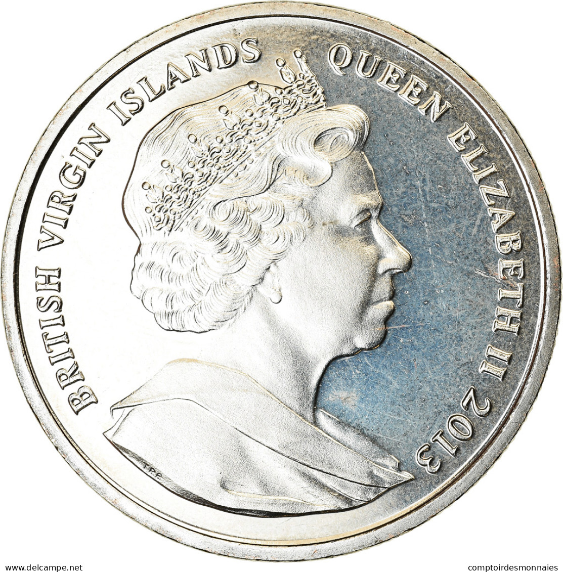 Monnaie, BRITISH VIRGIN ISLANDS, Dollar, 2013, Franklin Mint, Dynastie Romanov - Britse Maagdeneilanden