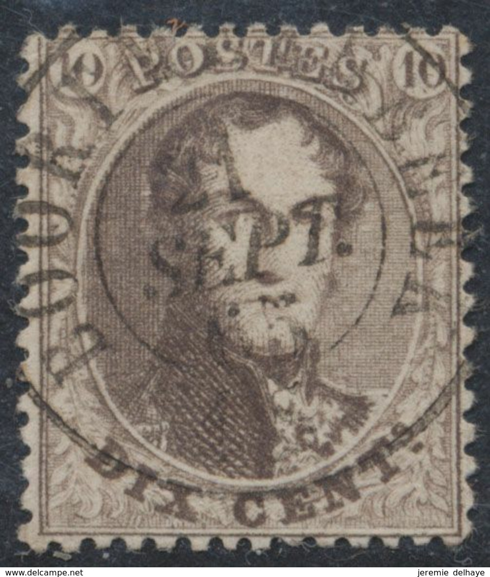 Médaillon Dentelé - N°14 Obl Double Cercle "Boortmeerbeek" (1865). Belle Frappe ! Superbe / Collection Spécialisée. - 1863-1864 Medallones (13/16)