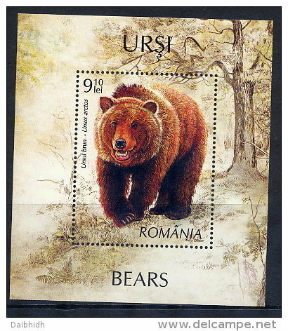 ROMANIA 2008 Bears Block MNH / **.  Michel Block 423 - Neufs