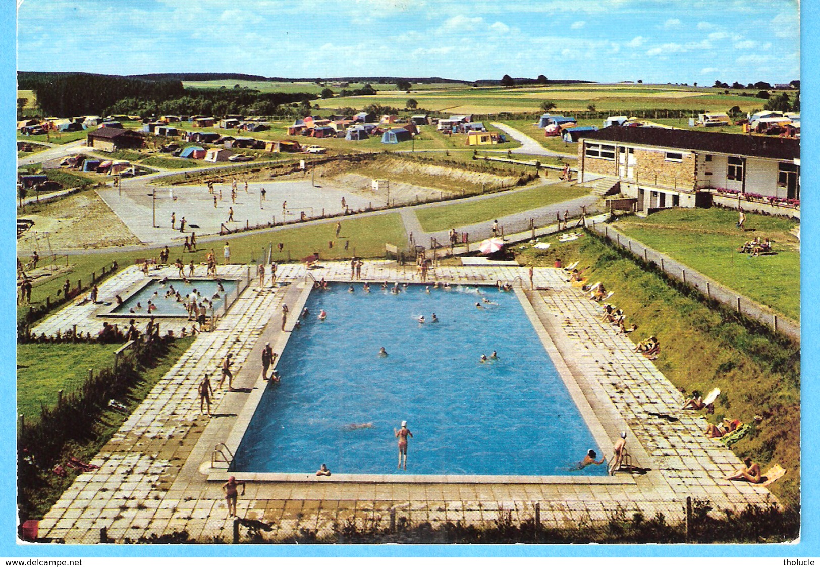 Belgique-Bertrix-Province De Luxembourg-1976-Ardennen Camping Et La Piscine - Bertrix