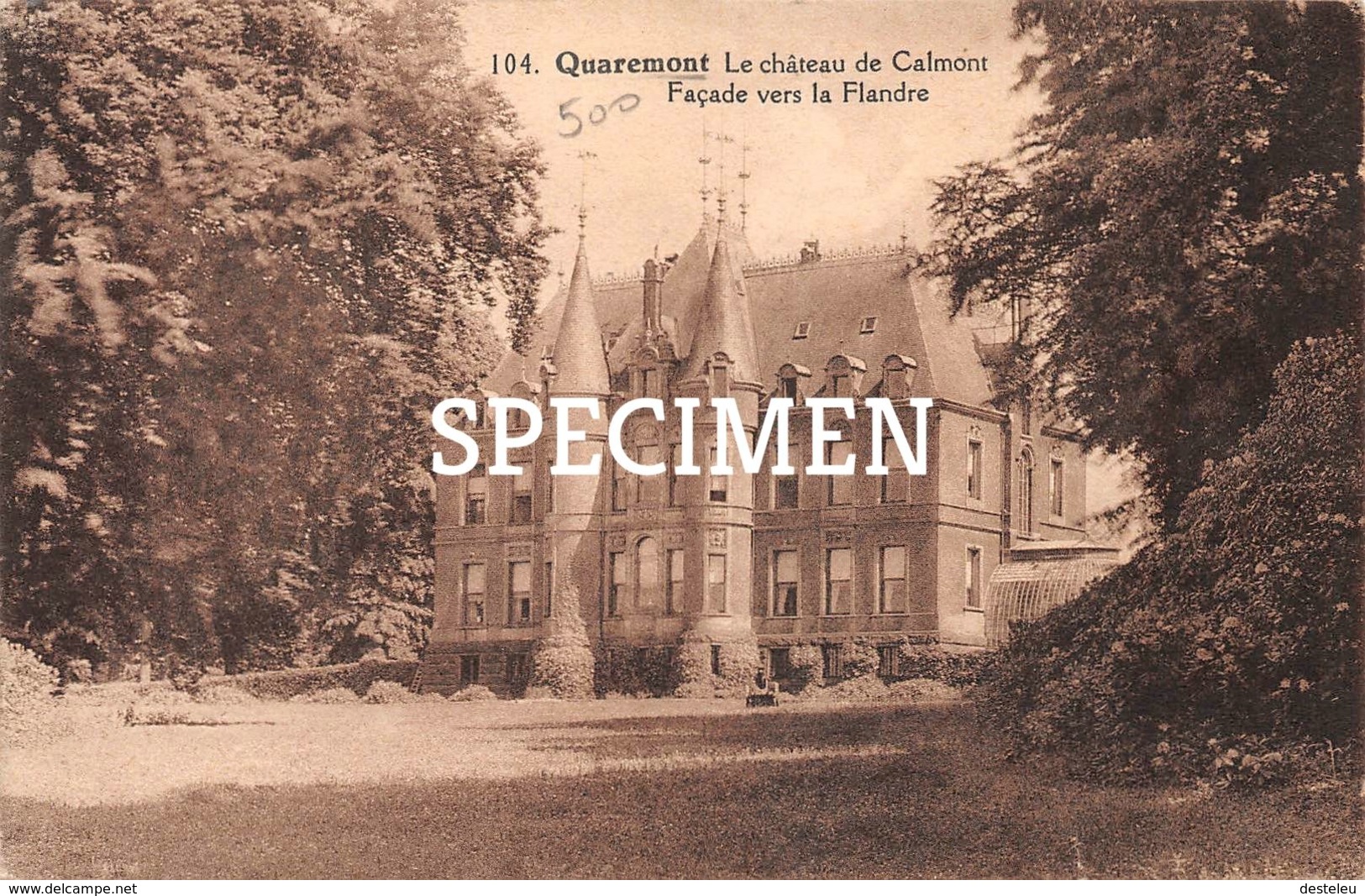 Le Château De Calmont - Façade Vers La Flandre - Kwaremont - Kluisbergen