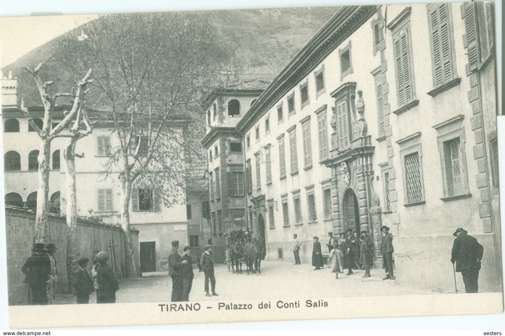 Tirano; Palazzo Dei Conti Salis - Non Viaggiata. (Ditta G. Bonazzi - Tirano) - Sondrio