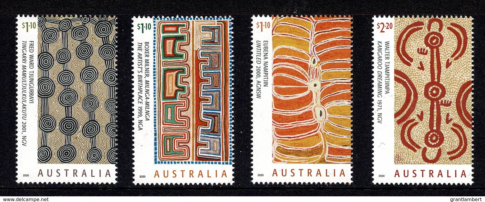 Australia 2020 Art Of The Desert Set Of 4 MNH - Mint Stamps