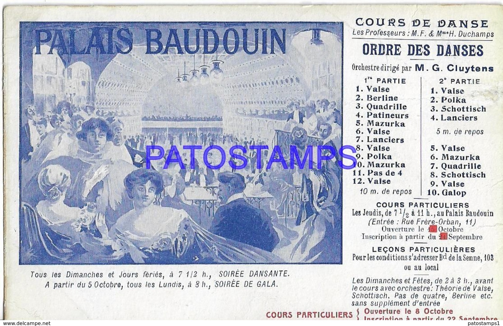 139755 FRANCE PUBLICITY PALAIS BAUDOUIN POSTAL POSTCARD - Other & Unclassified