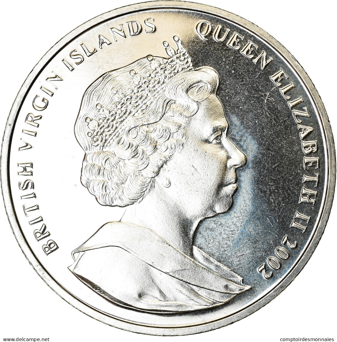 Monnaie, BRITISH VIRGIN ISLANDS, Dollar, 2002, Franklin Mint, Lady Diana - - Iles Vièrges Britanniques