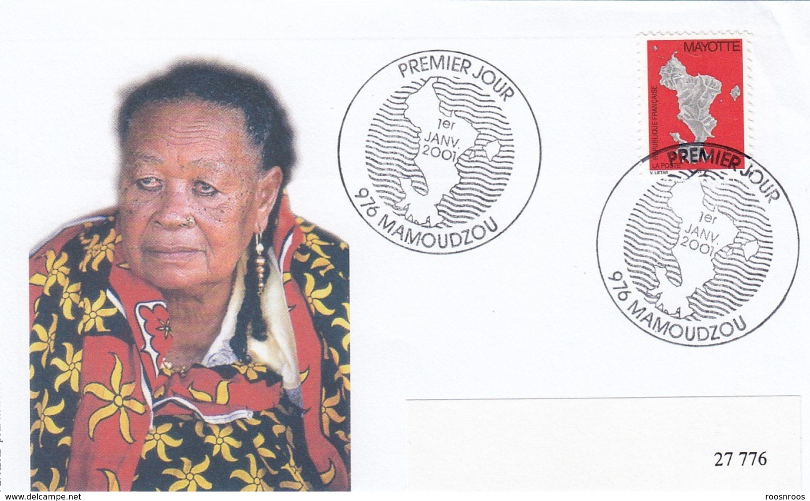 PETIT LOT CACHETS FDC SUR FRAGMENTS - PREMIER JOUR - MAYOTTE 1999 A 2002 - Gebraucht