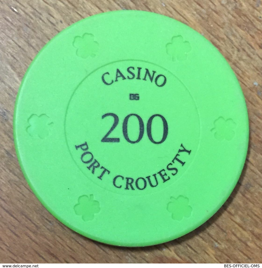 56 PORT CROESTY CASINO JETON DE 200 FRANCS CHIP TOKENS COINS GAMING - Casino