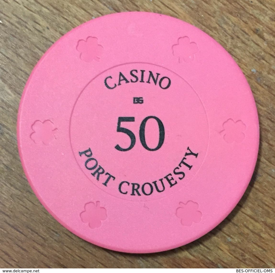 56 PORT CROESTY CASINO JETON DE 50 FRANCS CHIP TOKENS COINS GAMING - Casino