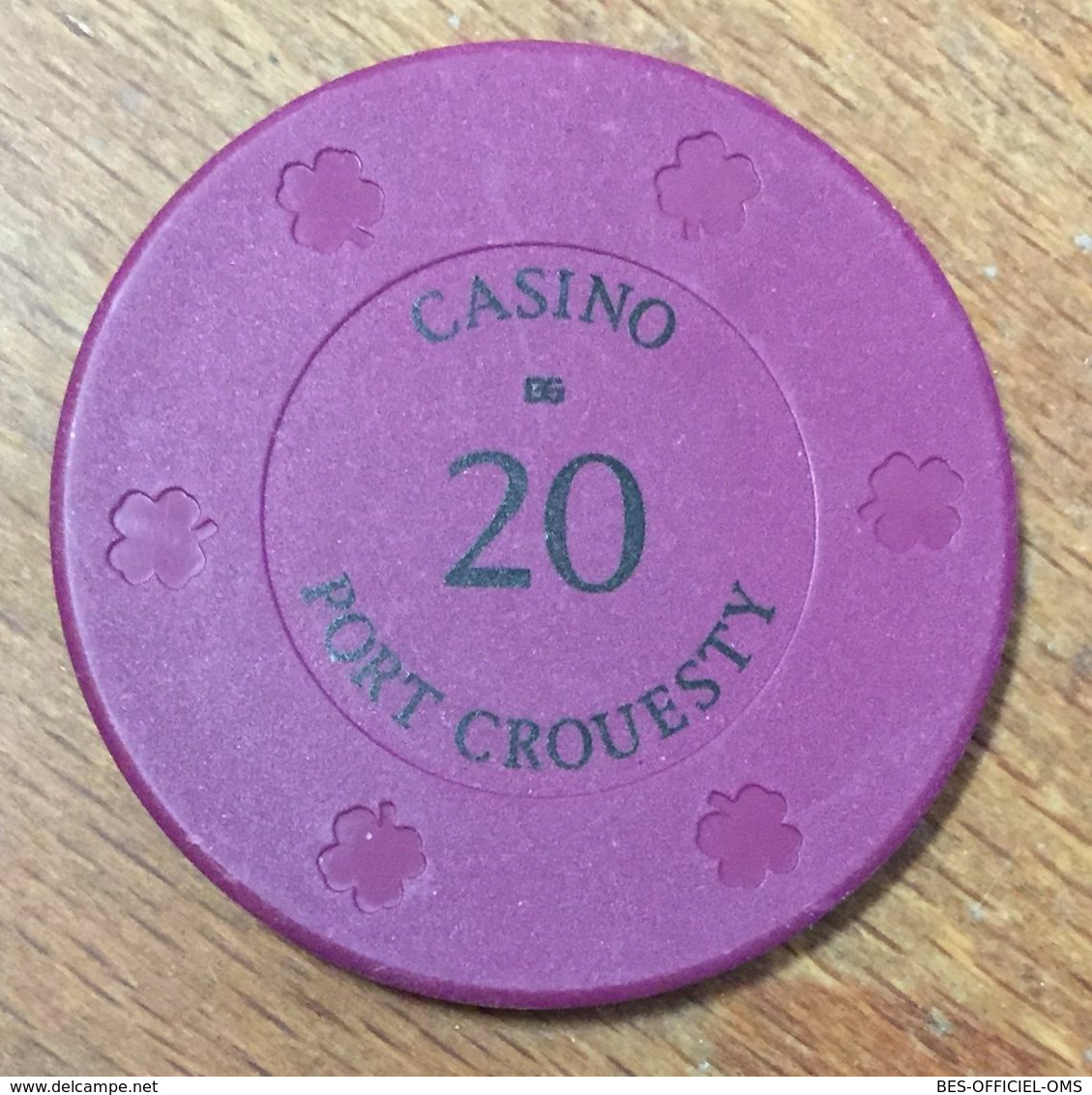 56 PORT CROESTY CASINO JETON DE 50 FRANCS CHIP TOKENS COINS GAMING - Casino