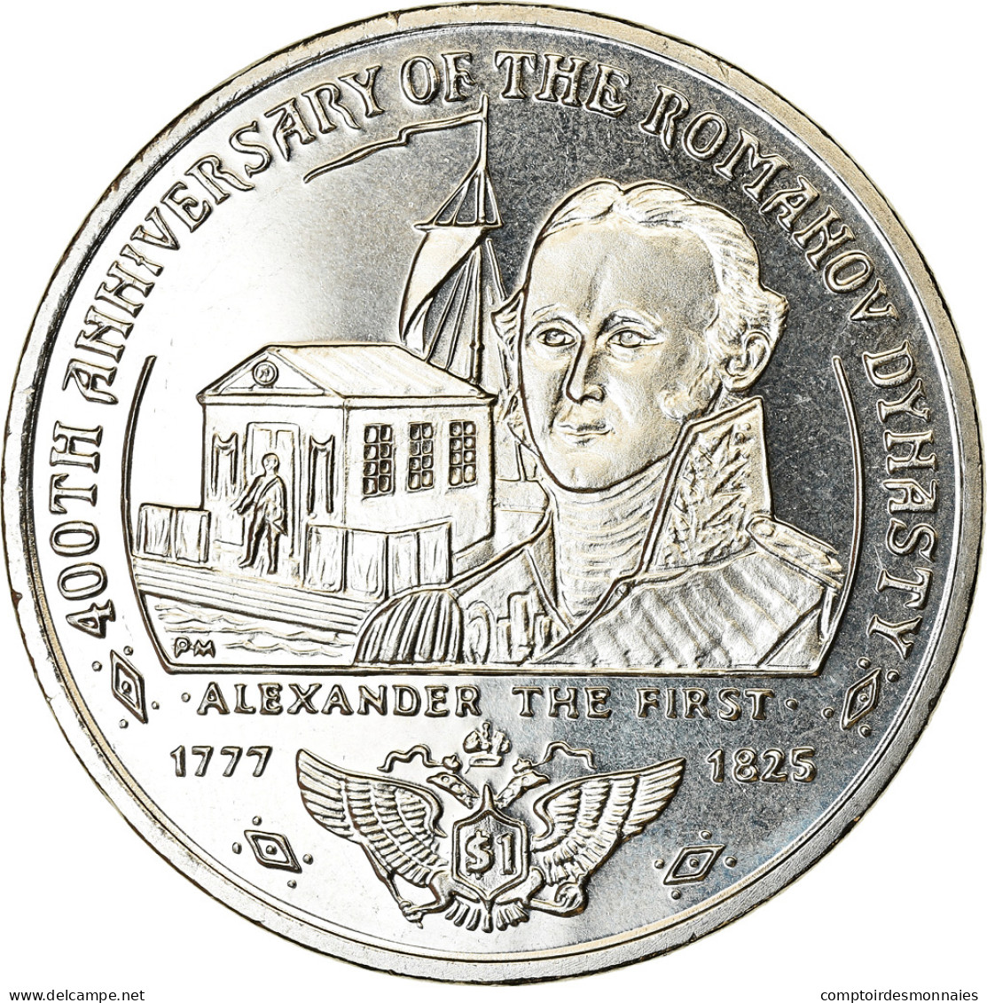 Monnaie, BRITISH VIRGIN ISLANDS, Dollar, 2013, Franklin Mint, Dynastie Romanov - British Virgin Islands