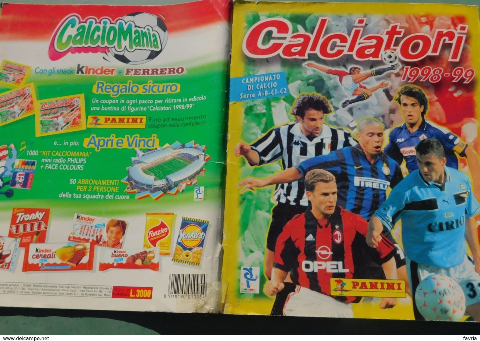 Album Calciatori Figurine Panini 1998-99  / Ottime Condizioni - Otros & Sin Clasificación