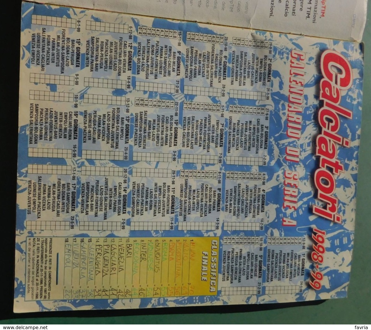 Album Calciatori Figurine Panini 1998-99  / Ottime Condizioni - Otros & Sin Clasificación