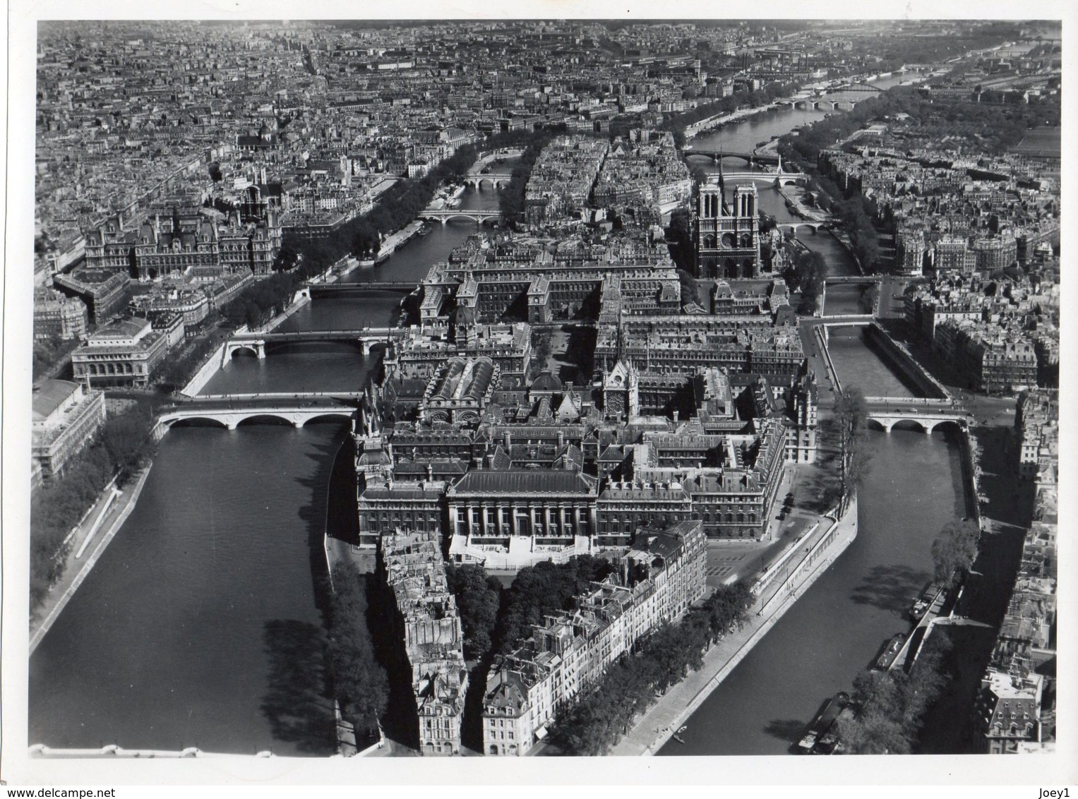 Photo Aérienne De Paris Par Les Ets J.Richard Format 16/22 - Lugares