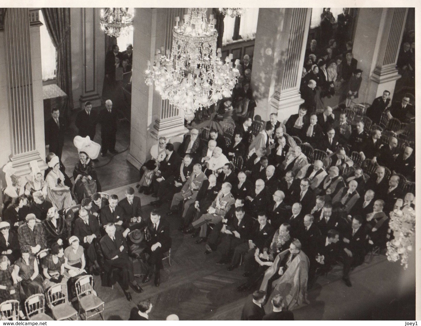 Photo Paris, Réception Du Président Coty à L Hotel De Ville Janvier 1954 - Berühmtheiten