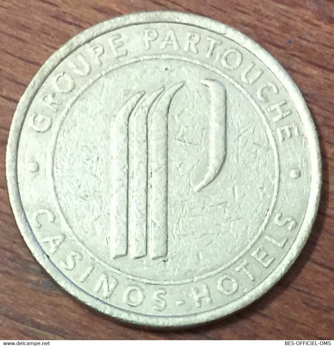 44 PORNICHET CASINO GROUPE PARTOUCHE JETON DE 1 EURO MONNAIE DE PARIS SLOT MACHINE EN MÉTAL CHIP COIN TOKEN - Casino