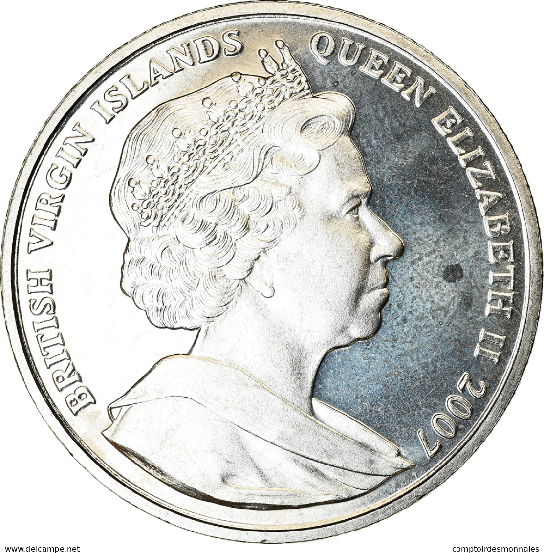 Monnaie, BRITISH VIRGIN ISLANDS, Dollar, 2007, Franklin Mint, Mère Teresa Et - Jungferninseln, Britische