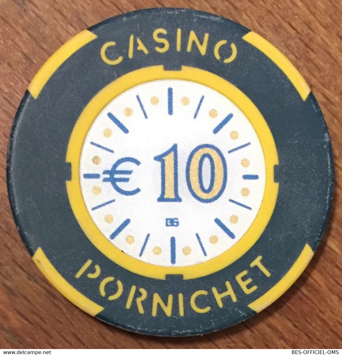 44 PORNICHET CASINO JETON DE 10 EUROS CHIP TOKENS COINS GAMING - Casino