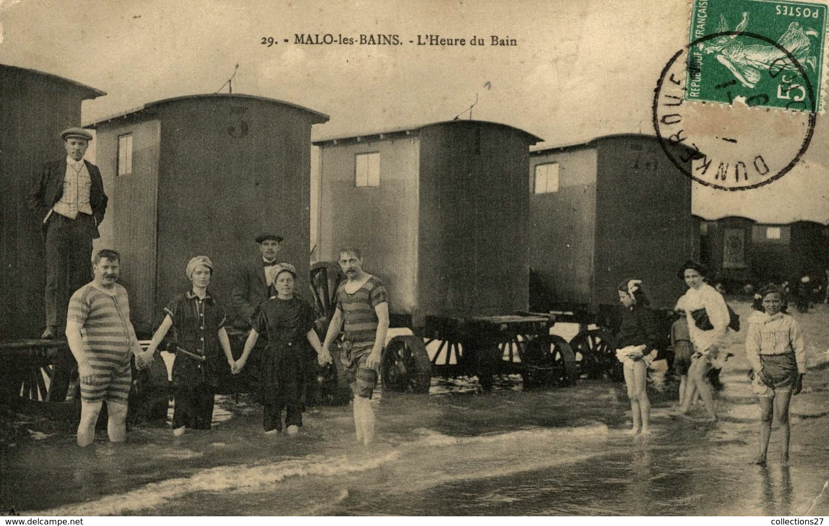 59-MALO-LES-BAINS- L'HEURE DU BAIN - Malo Les Bains