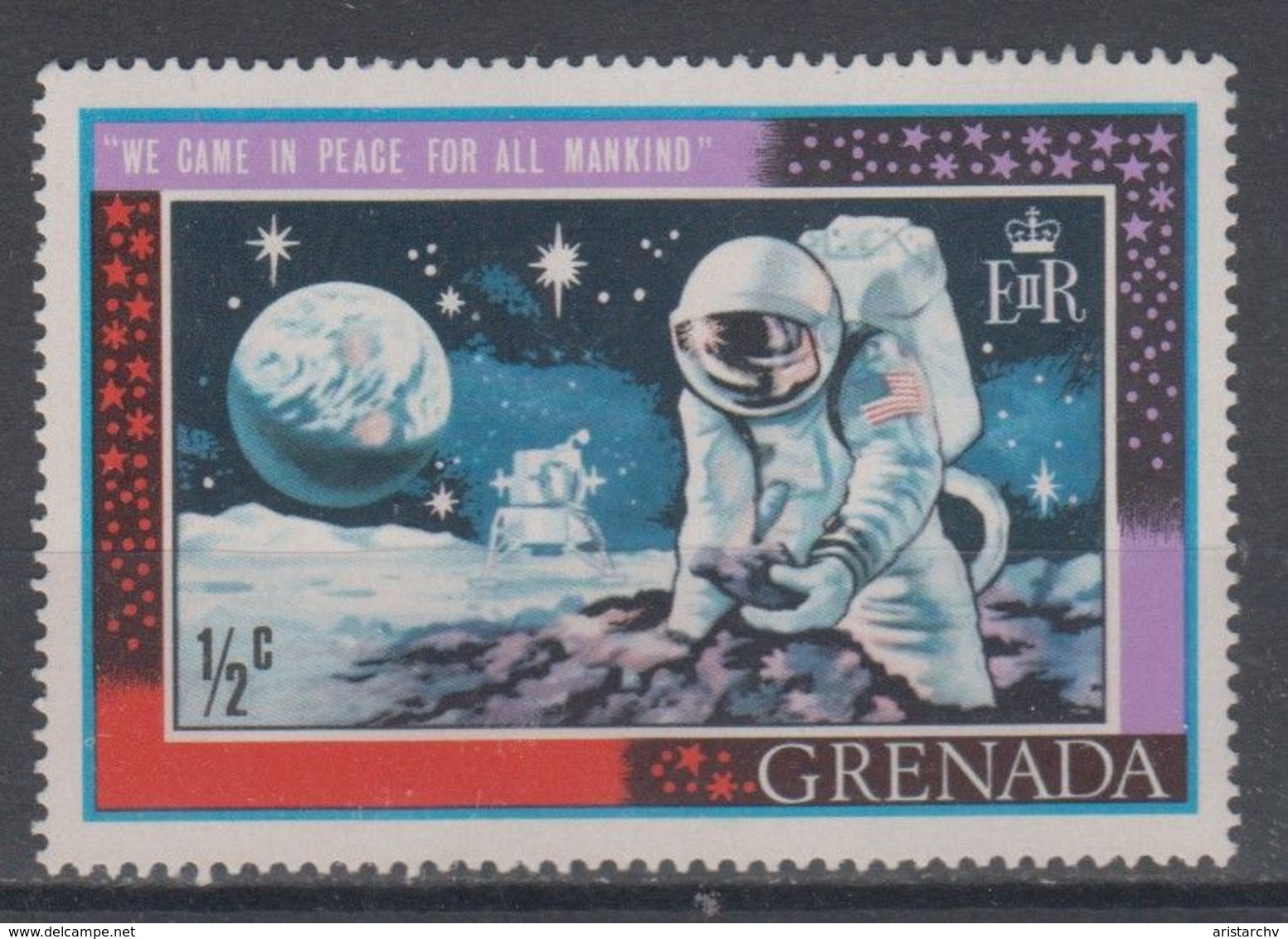 GRENADA SPACE FIRST LANDING ON THE MOON - América Del Norte