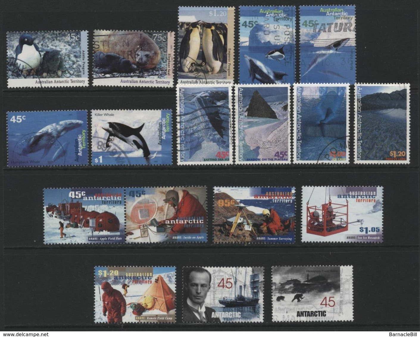 Australian Antarctic Territory(05) 1992-9.18 Different Stamps, Mint & Used. All Hinged. - Other & Unclassified