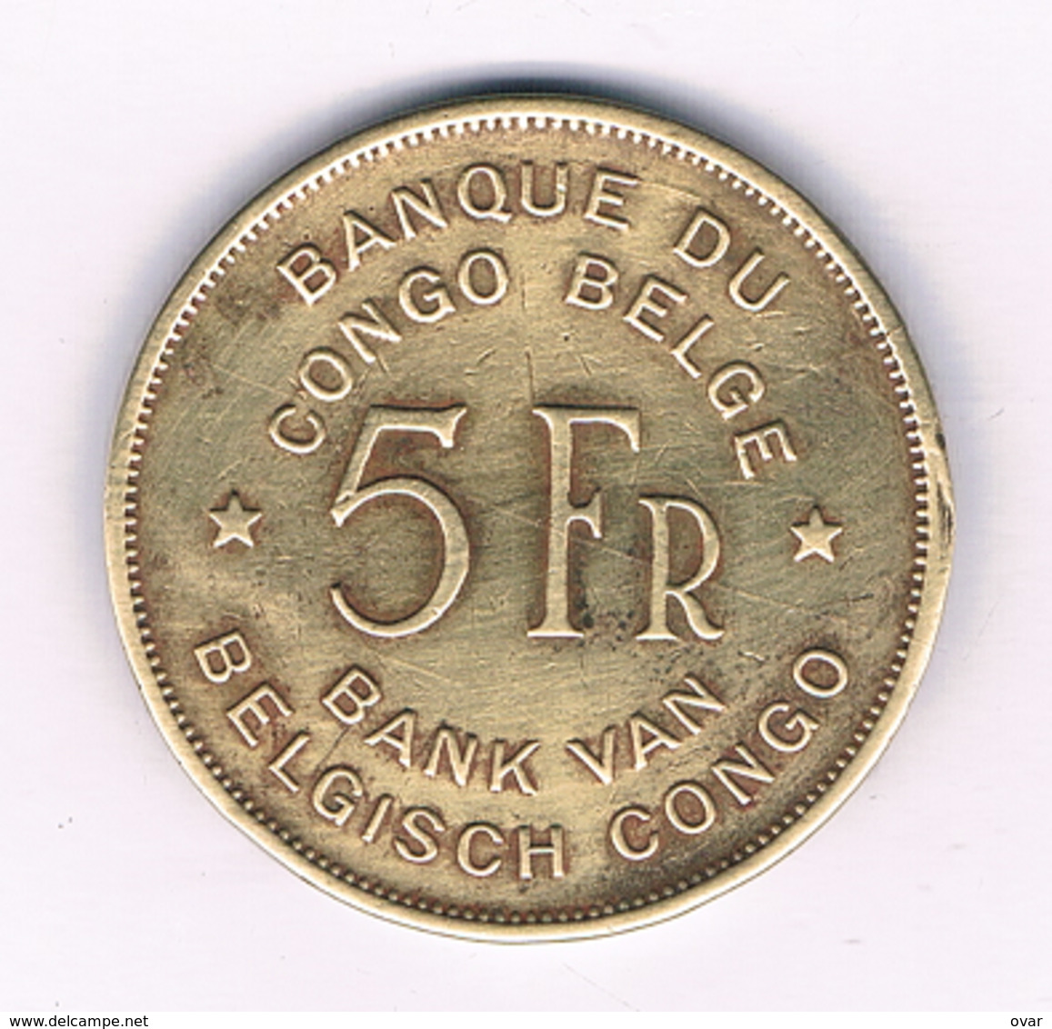 5 FRANCS  1947 BELGISCH CONGO /6224/ - 1945-1951: Régence