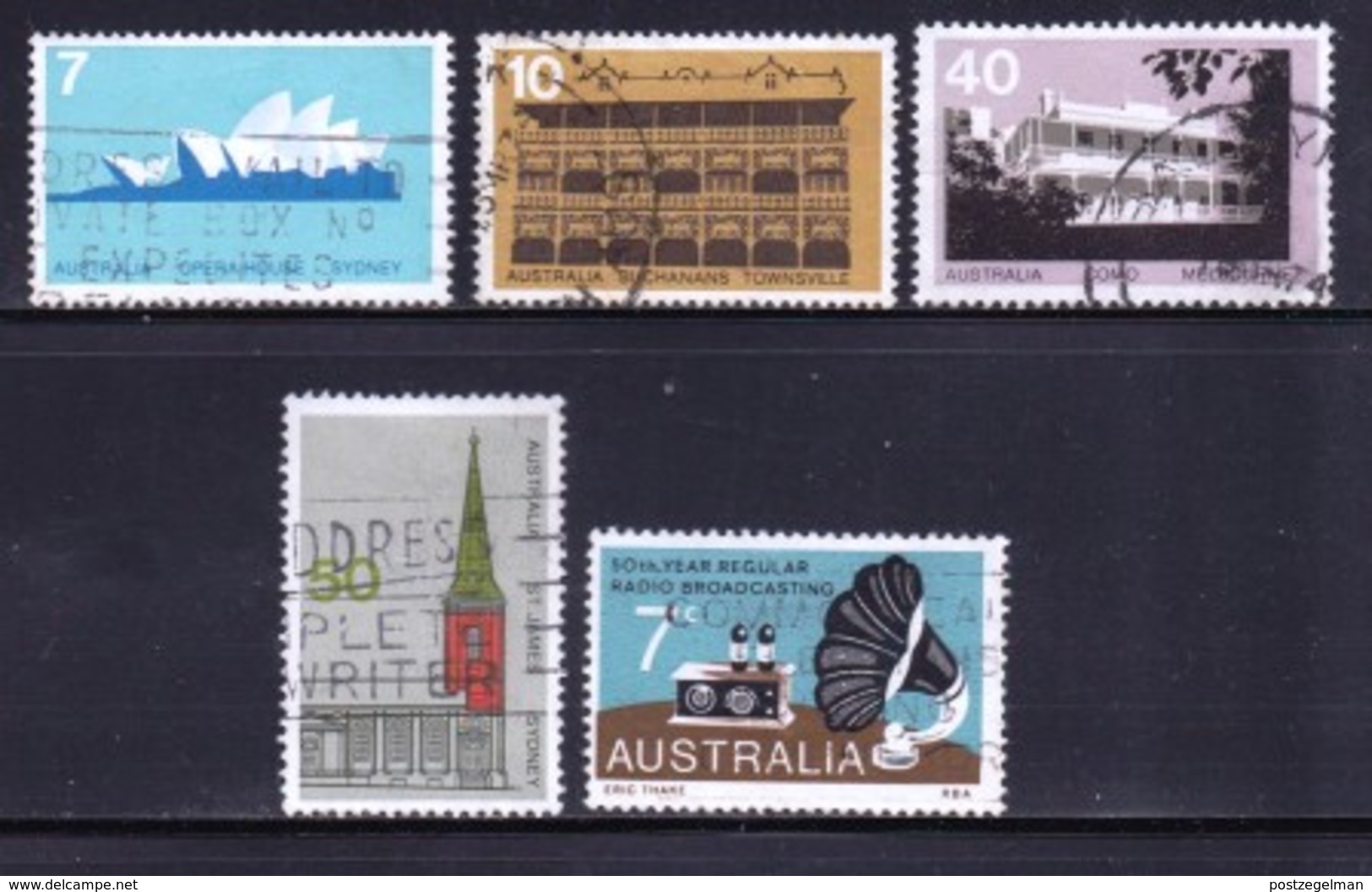 AUSTRALIA, 1974,  Used Stamp(s),  Various Subjects , SG Nr. 556=560 , Scannr. 11283 , - Oblitérés