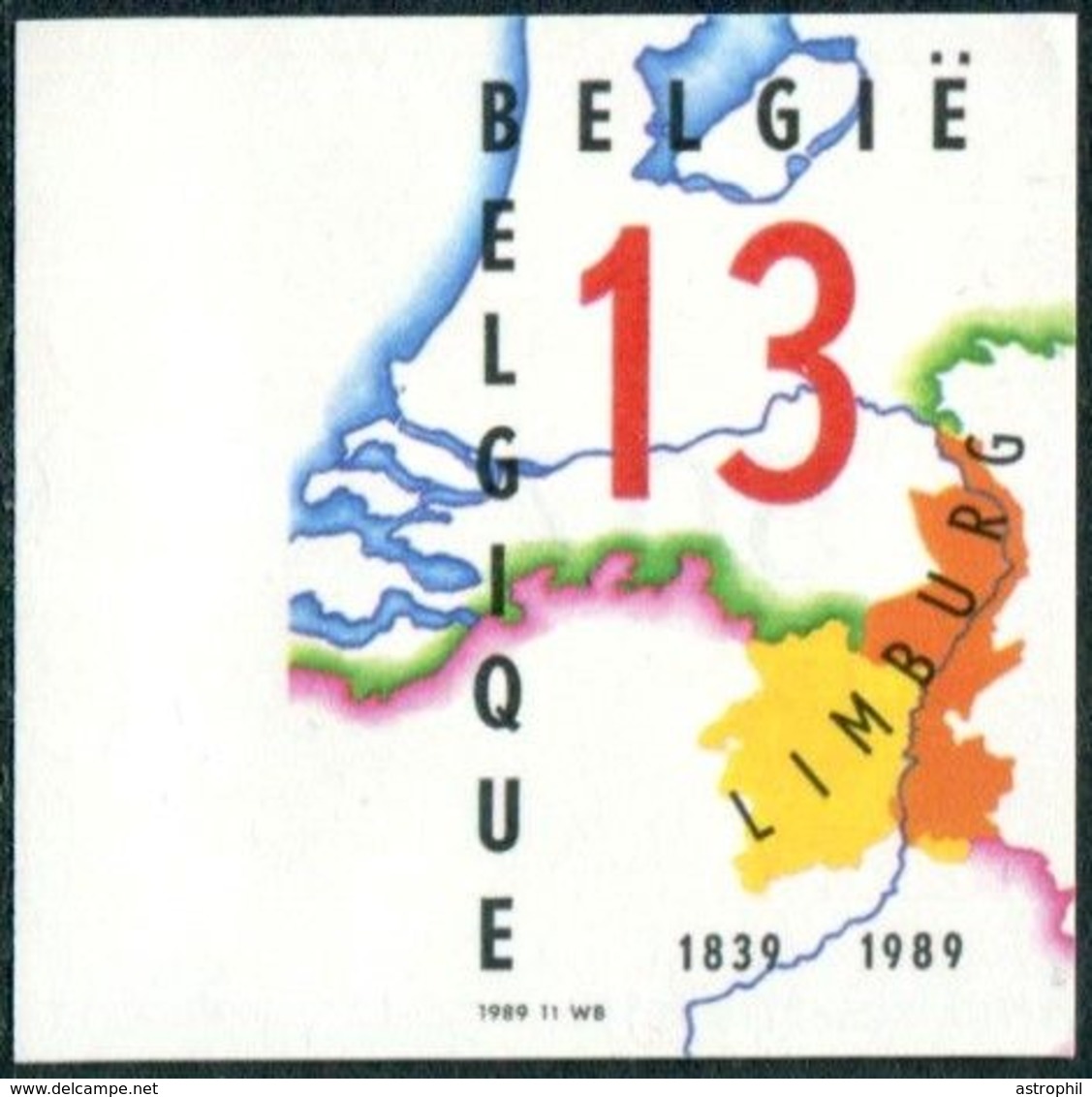 13189066 BE 19890930; Partage Limburg Limbourg; ND Cob2338 N°507 - Other & Unclassified