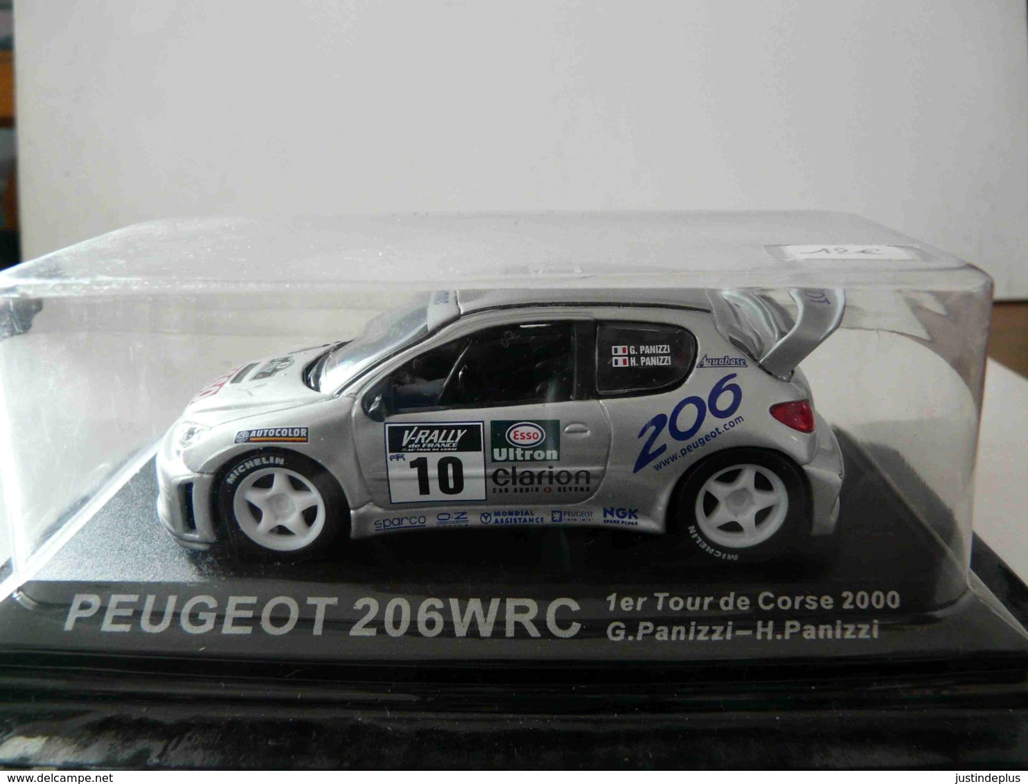 PEUGEOT 206 WRC 1ER TOUR DE CORSE 2000 G. PANIZZI H. PANIZZI ECH 1/43 - Rallye