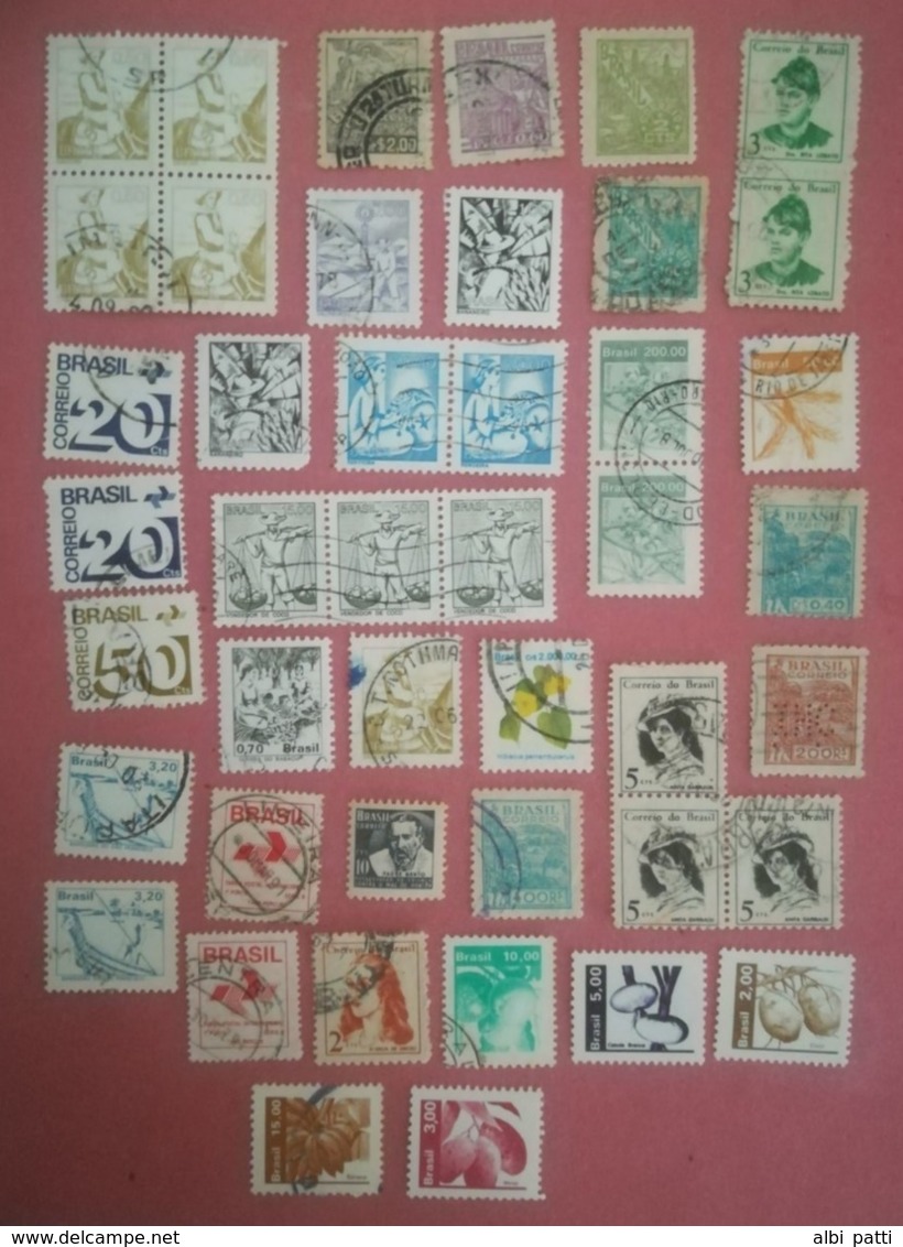 BRASILE LOT OF NEWS MNH** AND USED STAMPS + PERFIN - Verzamelingen & Reeksen