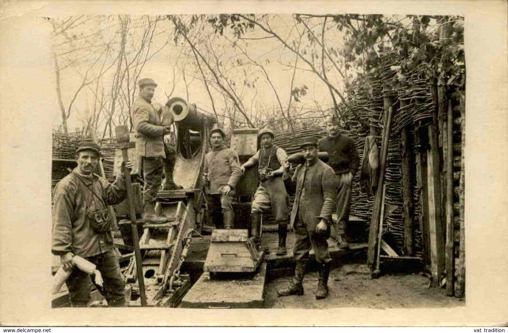 MILITARIA - Carte Postale Photo - Pièce D'artillerie Avec Ses Servants - L 66090 - Weltkrieg 1914-18