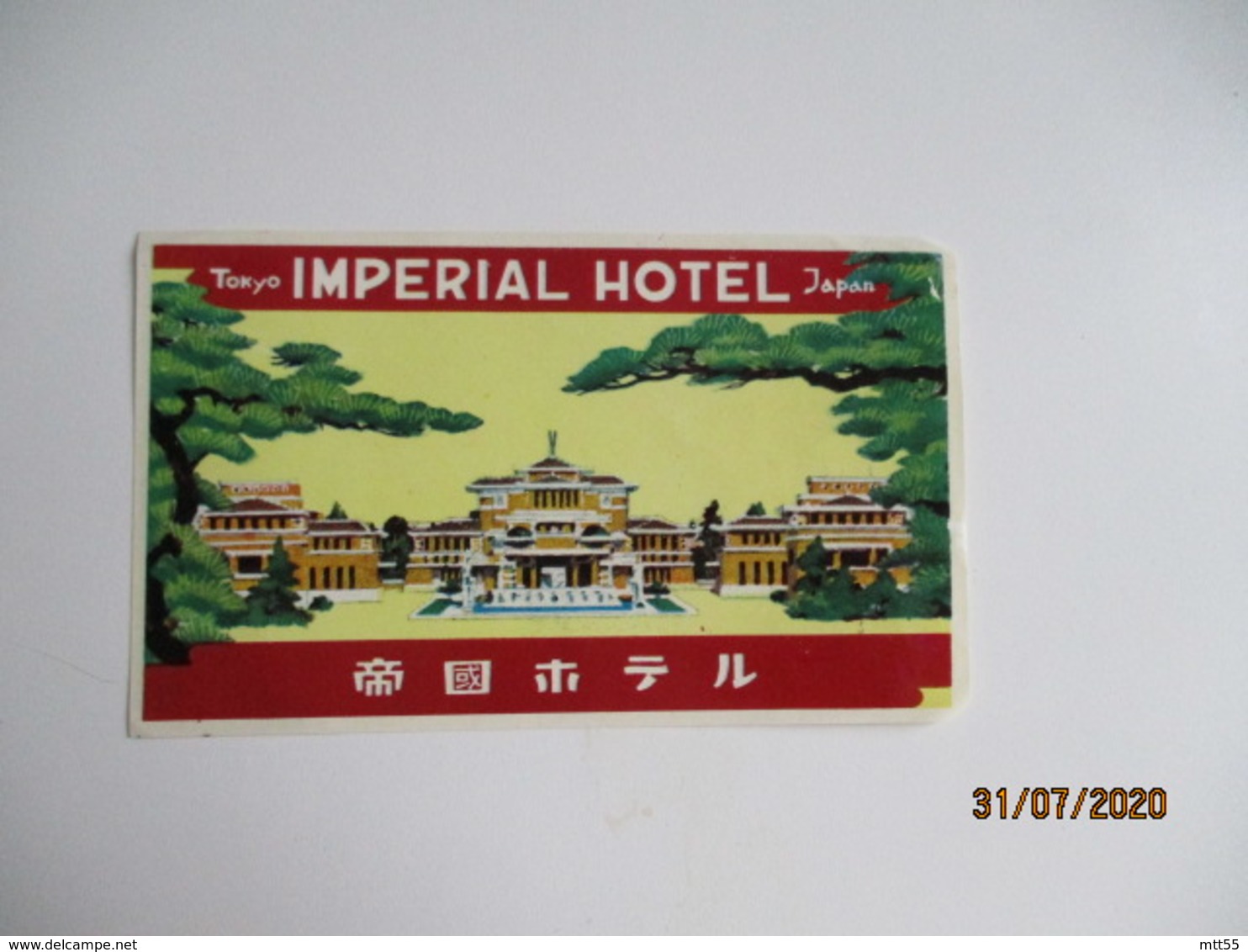 Imperial Hotel Tokyo Japon Japan Hotel Etiquette Hotel Valise Luggage - Hotel Labels