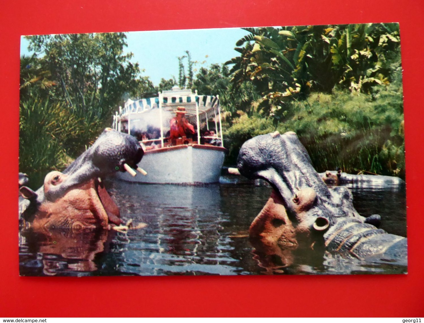 Disneyland - Jungle Cruise - Dschungelkreuzfahrt - Vintage Postcard - Kleinformat - Anaheim