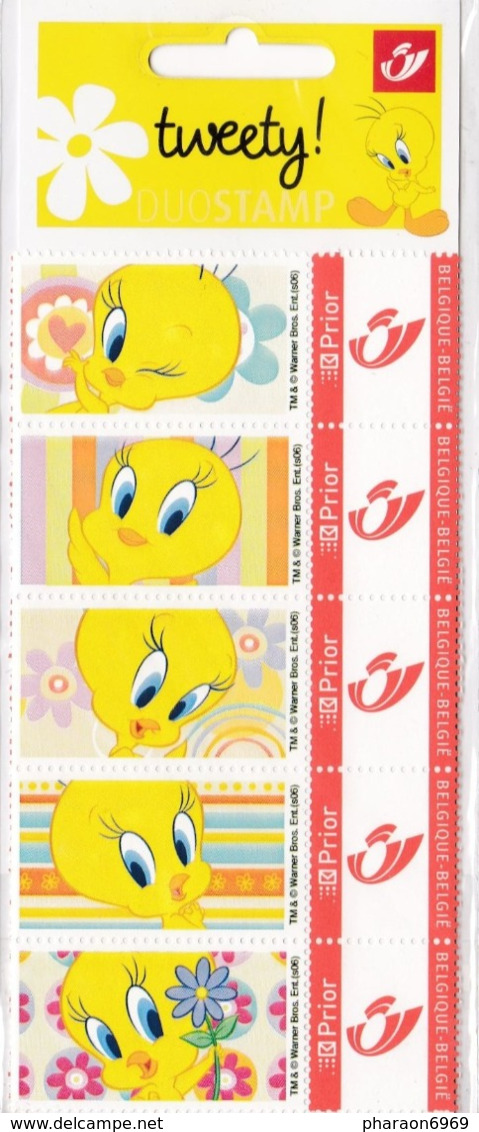 Duostamps Duostamp Dessin Animé Titi Tweety - Postfris