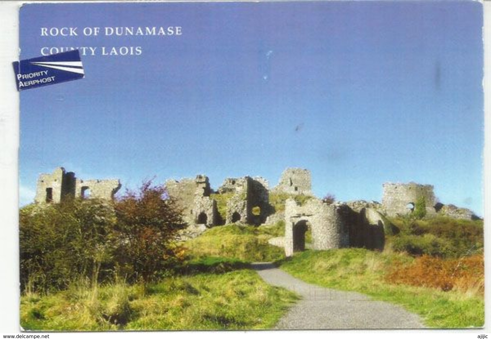 IRLAND. EUROPA 2017. Stamps King John / Dublin Castle On Dunamase Castle Postcard, Sent To Andorra,with Arrival Postmark - Brieven En Documenten