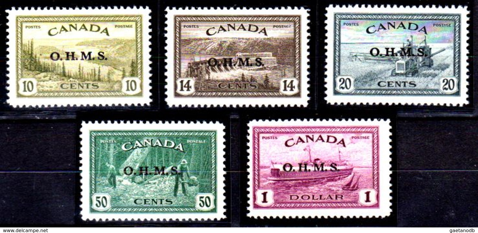 B349-Canada: SERVIZI 1950-51 (+) LH - Senza Difetti Occulti - - Overprinted