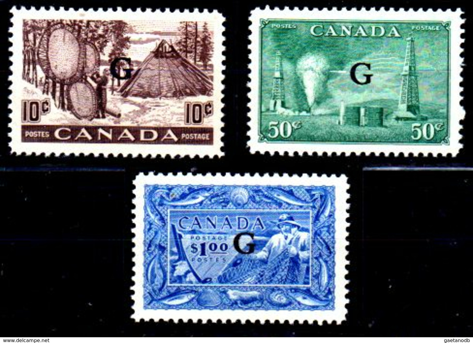 B355-Canada: SERVIZI 1950-52 (++) MNH - Senza Difetti Occulti - - Sovraccarichi