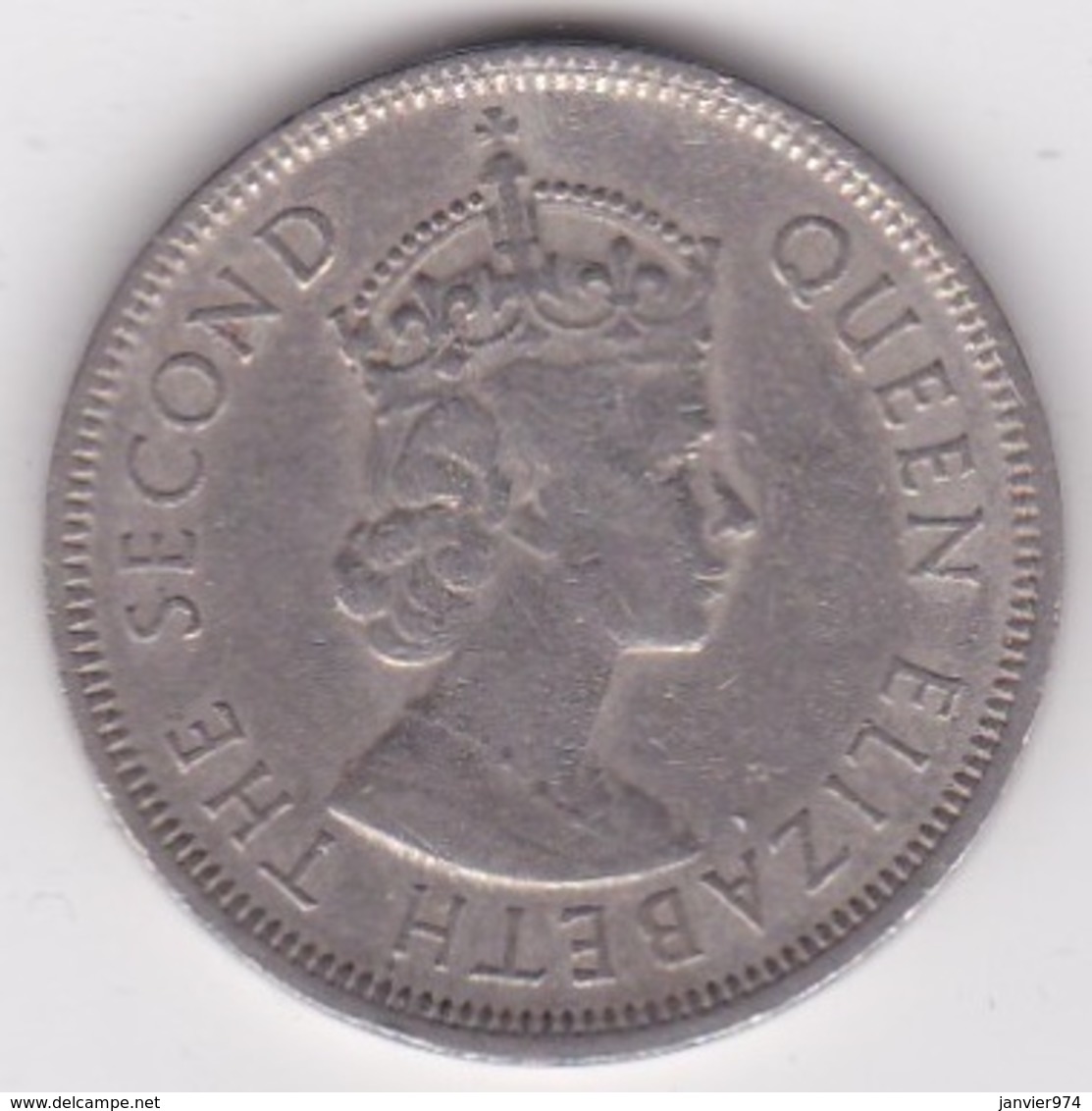 Ile Maurice One Rupee 1975 Elizabeth II. KM# 35 - Maurice