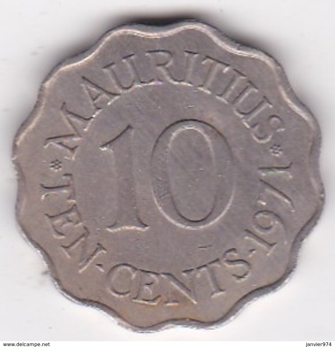 Ile Maurice 10 Cents 1971 Elizabeth II. KM# 33 - Mauricio