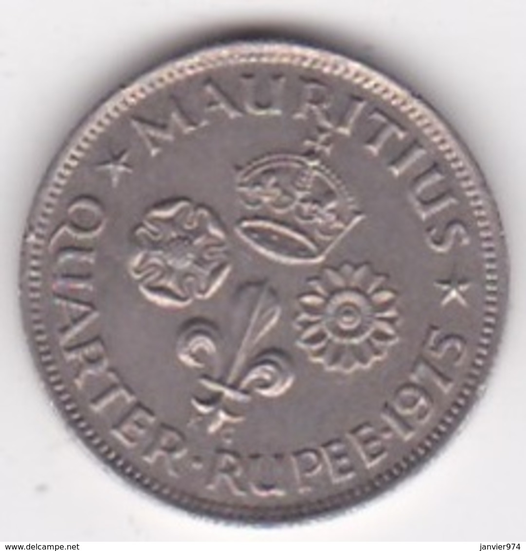 Ile Maurice, 1/4 Rupee 1975  Elizabeth II. KM# 36 - Mauritius