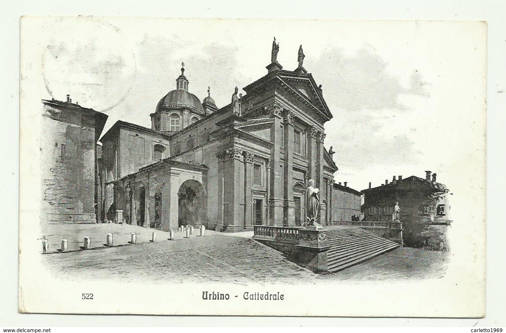 URBINO - CATTEDRALE 1913 VIAGGIATA  FP - Urbino