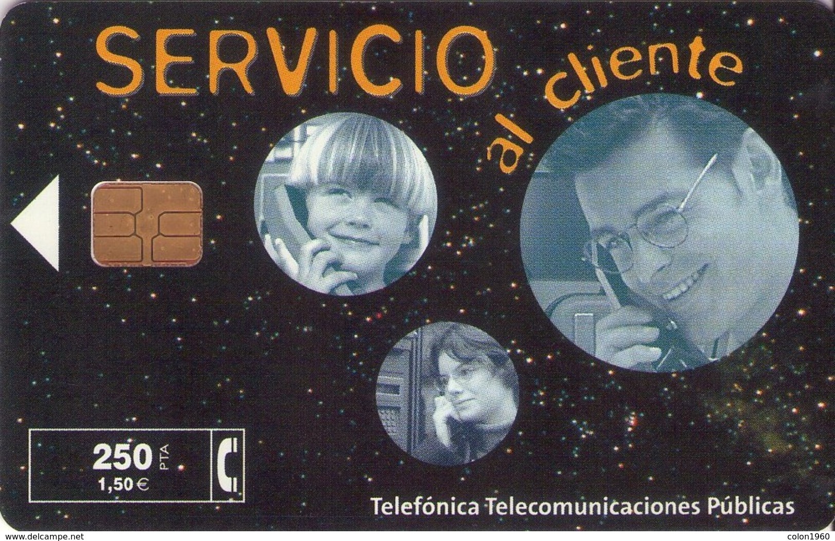 TARJETA TELEFONICA DE ESPAÑA USADA. 02.99 - TIRADA 32000 (472). SERVICIO AL CLIENTE. - Emissioni Private