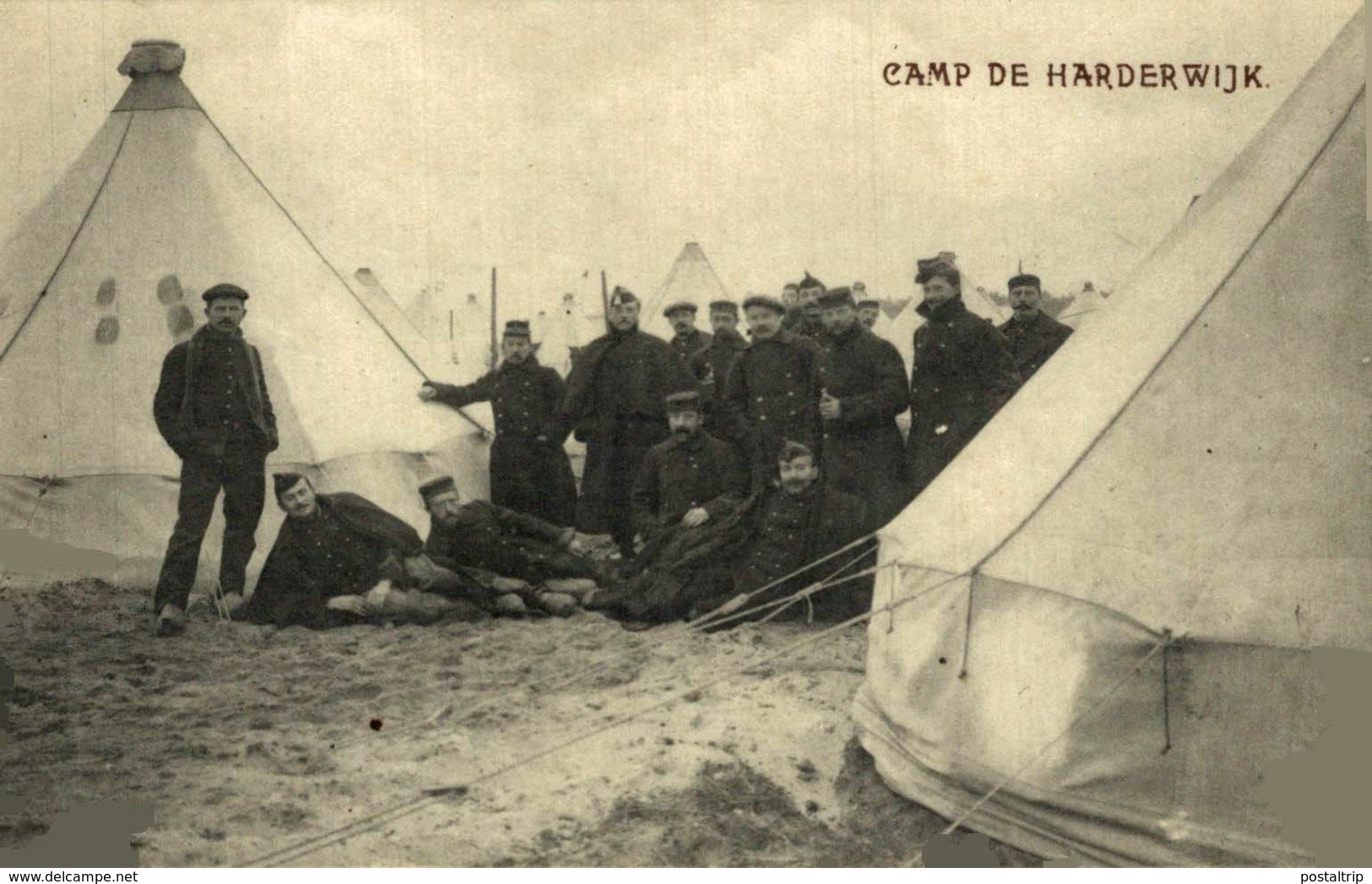 HARDERWIJK CAMP TE   OLD PLAIN BACK  KRIEGSGEFANGENEN Prisonnier 1914/15 WWI WWICOLLECTION - Harderwijk