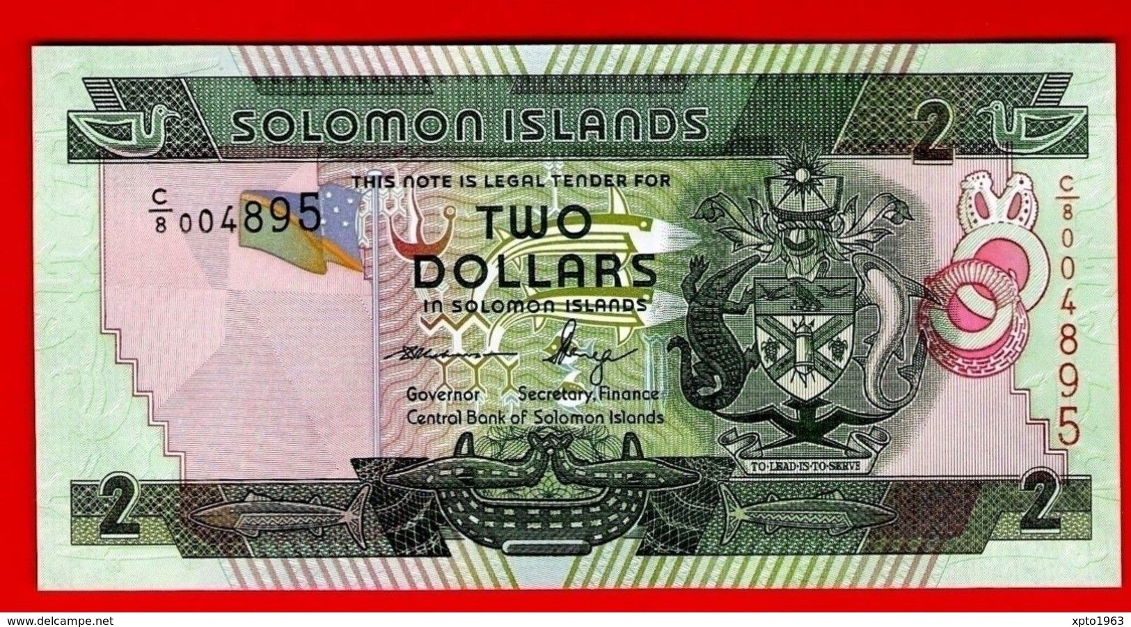 Low Serial Number - SOLOMON ISLANDS 2 DOLLARS ND(2011) Pick 25 UNC - NEUF - Salomons