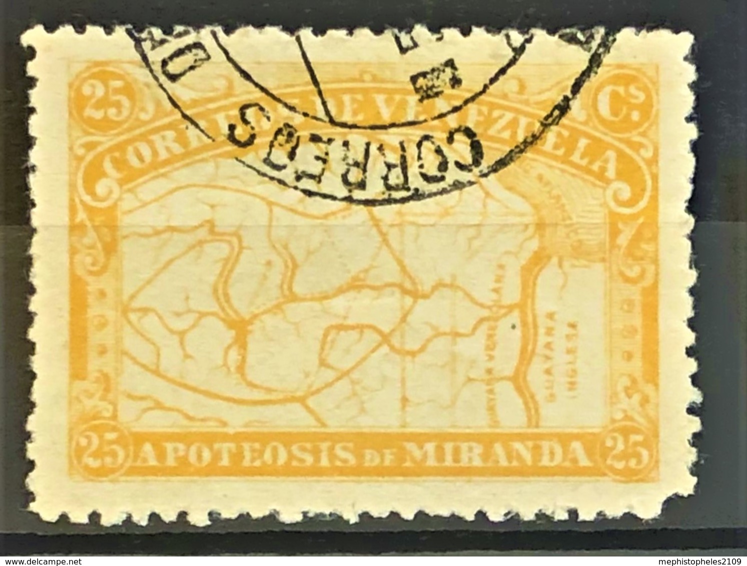 VENEZUELA 1896 - Canceled - Sc# 139 - Apotheosis De Miranda - Venezuela