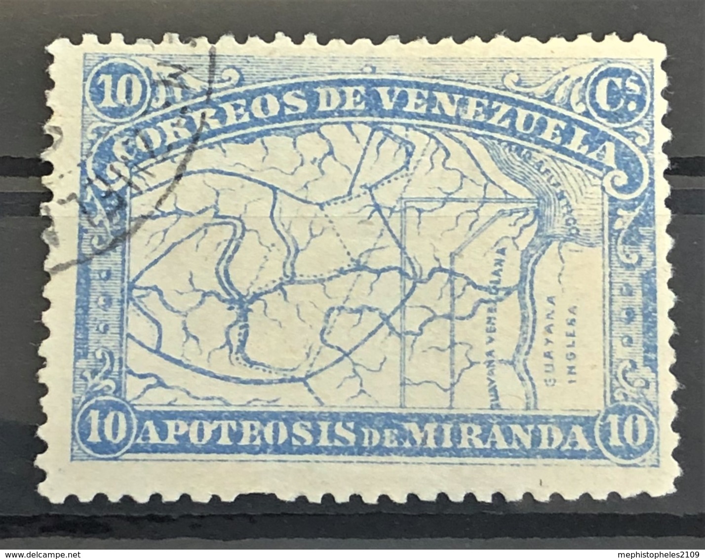 VENEZUELA 1896 - Canceled - Sc# 138 - Apotheosis De Miranda - Venezuela