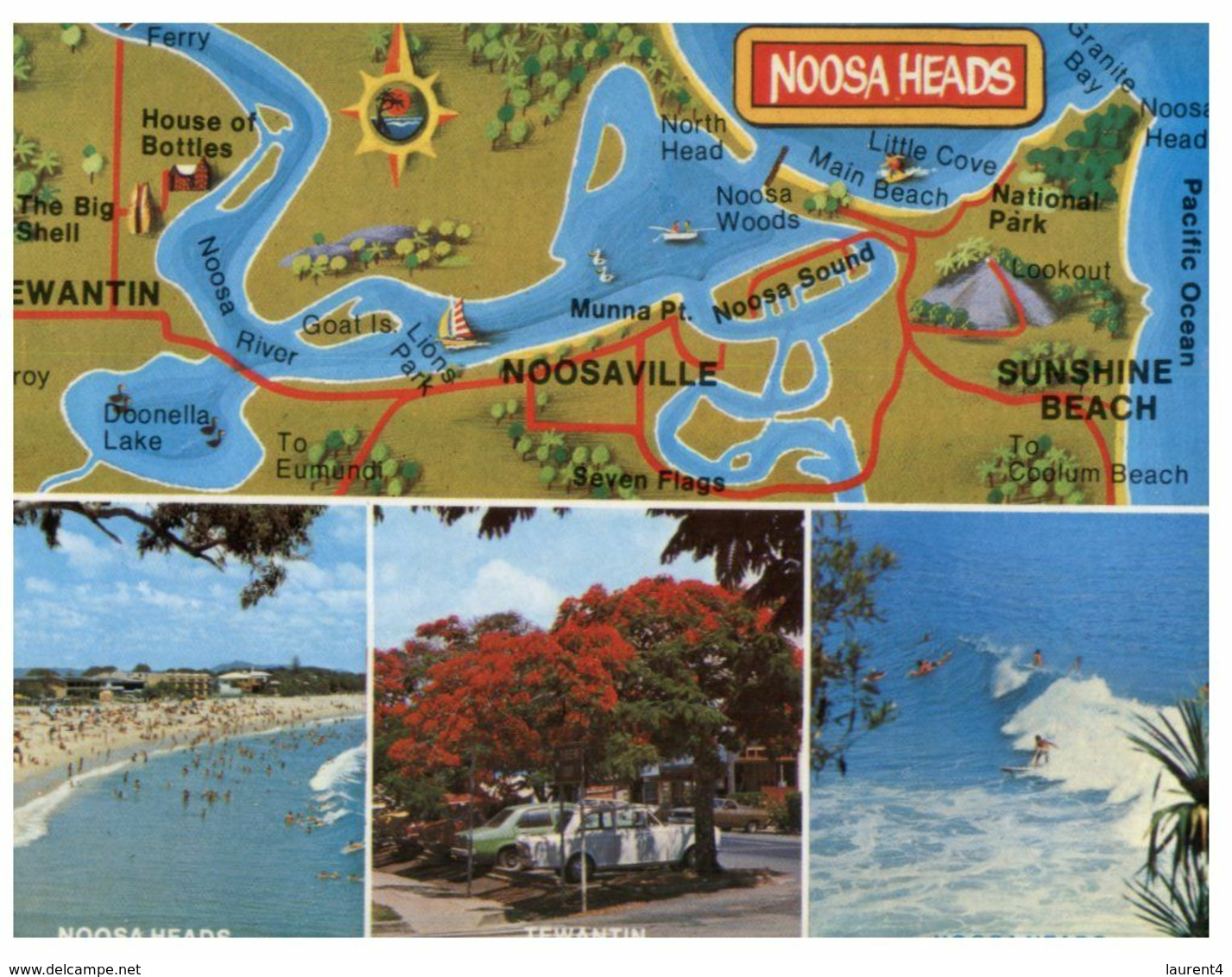 (H 20) Australia - QLD - Noosa Heads (with Map) - Sunshine Coast