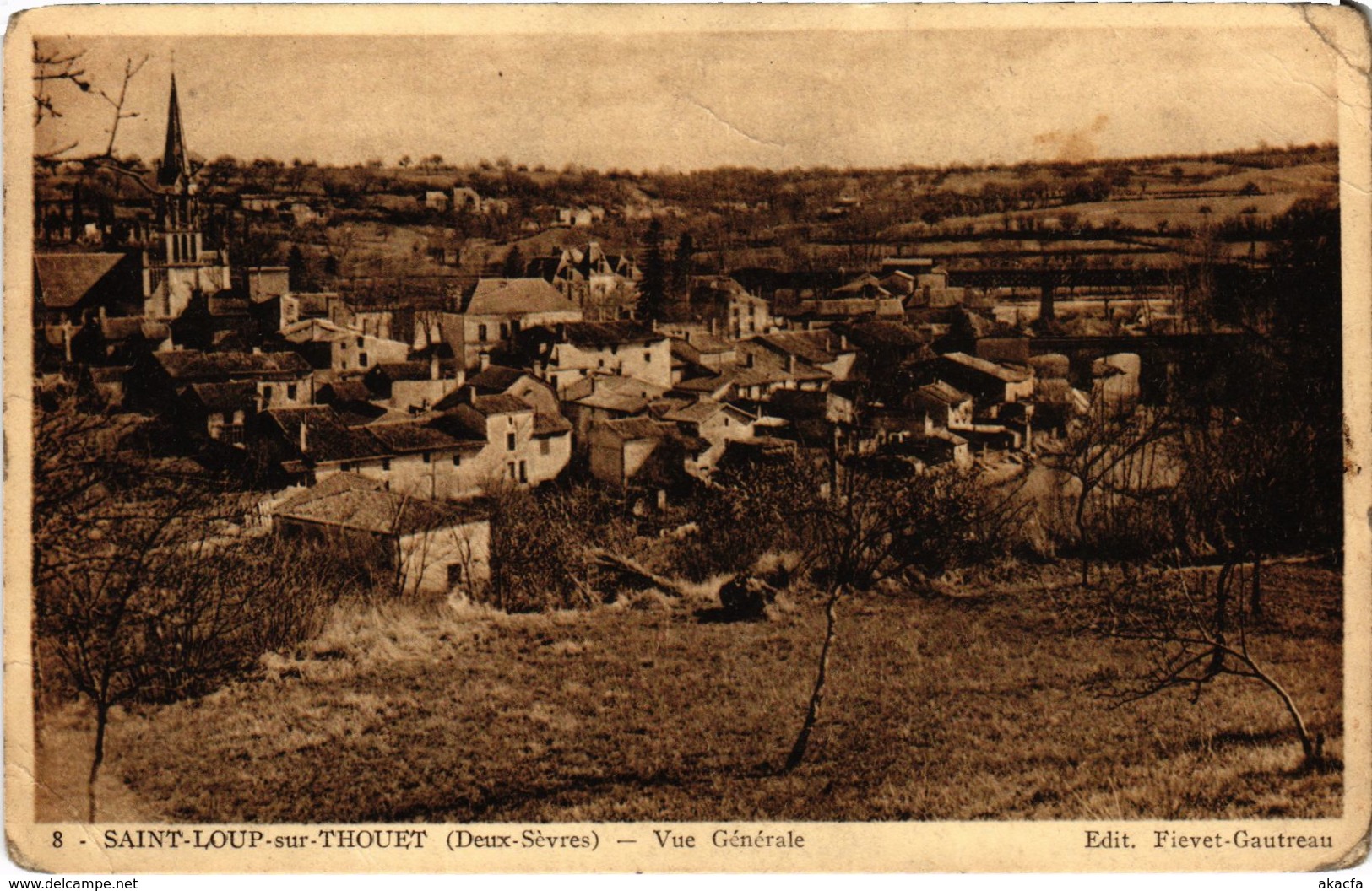 CPA St-LOUP Sur Thouet - Vue Générale (89469) - Saint Loup Lamaire