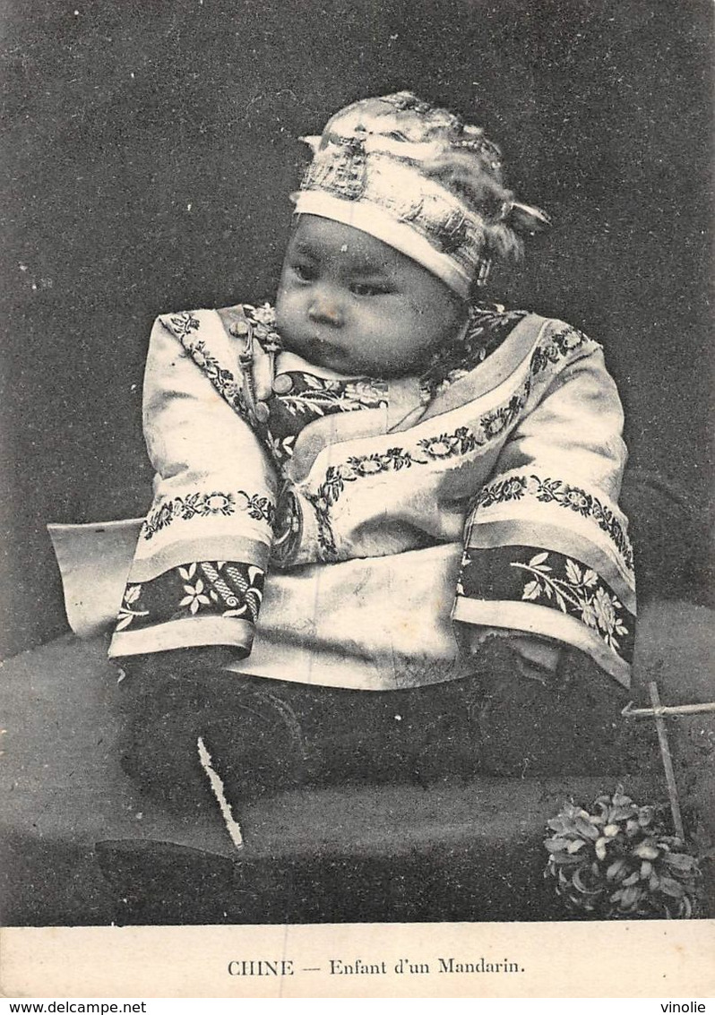 A-20-561 : CHINE. ENFANT D'UN MANDARIN. CARTE COUPEE. - China