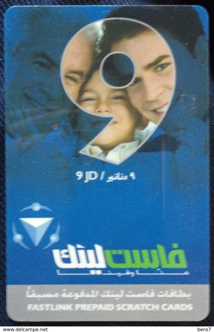 Jordan - Fastlink Prepaid Scratch Cards 9 JD - Jordanien